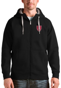 Antigua Harvard Crimson Mens Black Victory Long Sleeve Full Zip Jacket