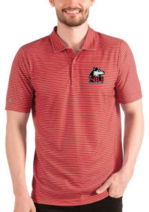 Antigua Northern Illinois Huskies Mens Red Esteem Short Sleeve Polo