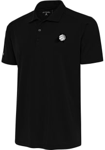 Antigua Phoenix Suns Mens Black Metallic Logo Tribute Short Sleeve Polo