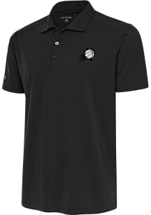 Antigua Phoenix Suns Mens Grey Metallic Logo Tribute Short Sleeve Polo