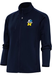 Antigua Michigan Wolverines Womens Blue 2023 Big Ten Champions Generation Light Weight Jacket