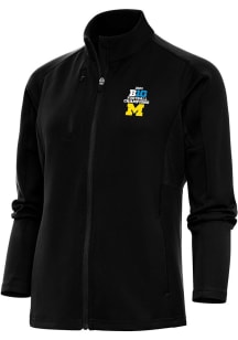 Antigua Michigan Wolverines Womens Black 2023 Big Ten Champions Generation Light Weight Jacket