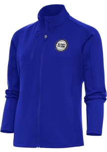 Antigua Detroit Pistons Womens Blue Metallic Logo Generation Light Weight Jacket