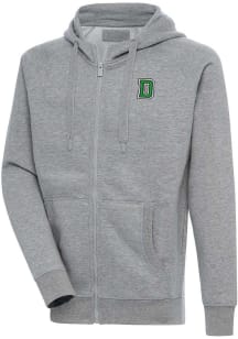 Antigua Dartmouth Big Green Mens Grey Victory Long Sleeve Full Zip Jacket
