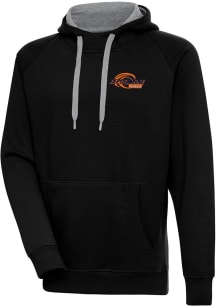 Antigua Pepperdine Waves Mens Black Victory Long Sleeve Hoodie