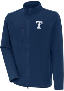 Antigua Texas Rangers Mens Navy Blue Objection White Logo Light Weight Jacket
