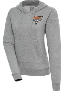 Antigua Kansas City Outlaws Womens Grey Victory Hooded Sweatshirt