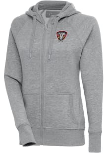 Antigua Missouri Thunder Womens Grey Victory Long Sleeve Full Zip Jacket