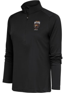 Antigua Texas Rattlers Womens Grey Tribute Qtr Zip Pullover