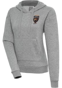 Antigua Texas Rattlers Womens Grey Victory Hooded Sweatshirt