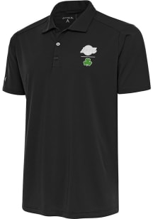 Antigua Los Angeles Lakers Mens Grey Shamrock Tribute Short Sleeve Polo