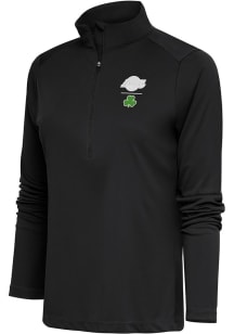 Antigua Los Angeles Lakers Womens Grey Shamrock Tribute Qtr Zip Pullover