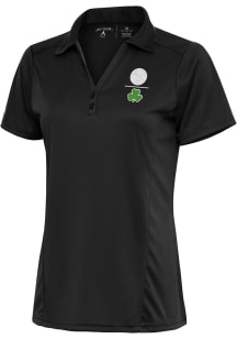 Antigua Denver Nuggets Womens Grey Shamrock Tribute Short Sleeve Polo Shirt