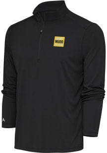 Antigua Harvey Mudd College Mens Grey Tribute Long Sleeve Qtr Zip Pullover