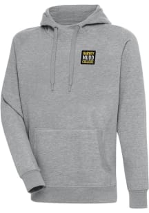 Antigua Harvey Mudd College Mens Grey Victory Long Sleeve Hoodie