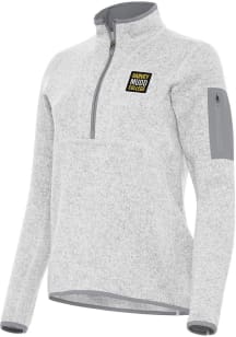 Antigua Harvey Mudd College Womens Grey Fortune Qtr Zip