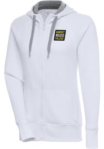 Antigua Harvey Mudd College Womens White Victory Long Sleeve Full Zip Jacket