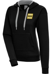 Antigua Harvey Mudd College Womens Black Victory Hooded Sweatshirt