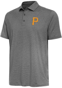 Antigua Pittsburgh Pirates Mens Black Scheme Style Short Sleeve Polo