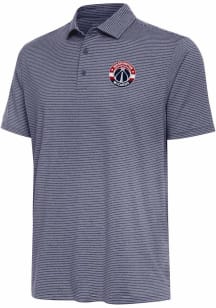 Antigua Washington Wizards Mens Navy Blue Scheme Short Sleeve Polo