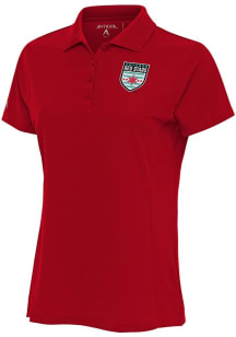Antigua Chicago Stars FC Womens Red Legacy Pique Short Sleeve Polo Shirt