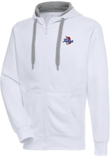 Antigua Tulsa Golden Hurricane Mens White Victory Long Sleeve Full Zip Jacket