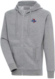 Antigua Tulsa Golden Hurricane Mens Grey Victory Long Sleeve Full Zip Jacket