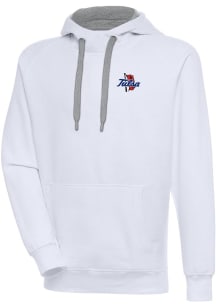 Antigua Tulsa Golden Hurricane Mens White Victory Long Sleeve Hoodie