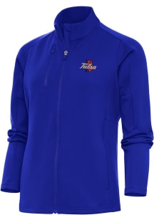 Antigua Tulsa Golden Hurricane Womens Blue Generation Light Weight Jacket