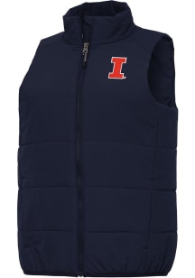 Antigua Illinois Fighting Illini Womens Navy Blue Experience Vest
