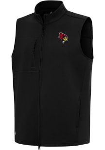 Antigua Illinois State Redbirds Mens Black Demand Sleeveless Jacket