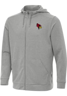 Antigua Illinois State Redbirds Mens Grey Effortless Light Weight Jacket