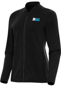 Antigua Big Ten Womens Black Continual Light Weight Jacket