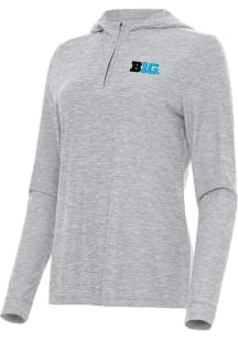 Antigua Big Ten Womens Grey Daybreak Qtr Zip