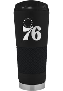 Philadelphia 76ers Stealth 24oz Powder Coated Stainless Steel Tumbler - Black