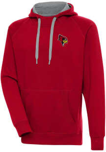 Antigua Illinois State Redbirds Mens Red Victory Long Sleeve Hoodie