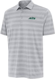 Antigua New York Jets Grey Tunnel Big and Tall Polo
