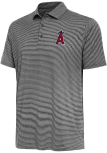 Antigua Los Angeles Angels Mens Black Scheme Short Sleeve Polo
