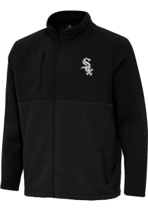 Antigua Chicago White Sox Mens Black Daily Fused Medium Weight Jacket