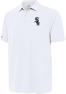 Antigua Chicago White Sox Mens White Era Short Sleeve Polo