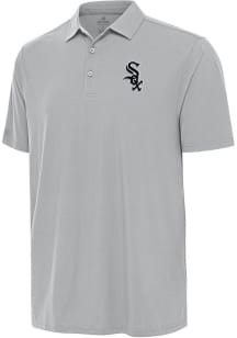 Antigua Chicago White Sox Mens Grey Era Short Sleeve Polo
