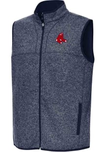 Antigua Boston Red Sox Mens Navy Blue Fortune Sleeveless Jacket
