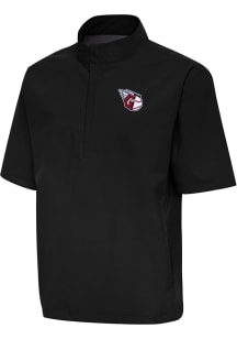 Antigua Cleveland Guardians Mens Black Brisk Short Sleeve Jacket