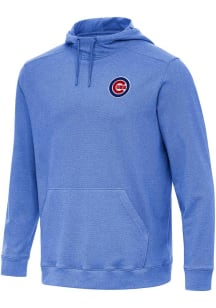 Antigua Chicago Cubs Mens Blue Cloud Long Sleeve Hoodie
