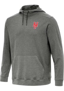 Antigua New York Mets Mens Black Cloud Long Sleeve Hoodie