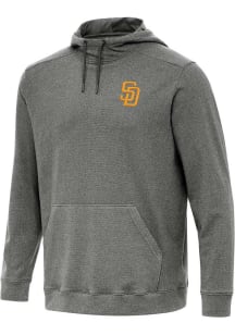 Antigua San Diego Padres Mens Black Cloud Long Sleeve Hoodie