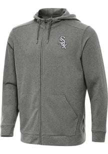 Antigua Chicago White Sox Mens Black Effortless Long Sleeve Full Zip Jacket