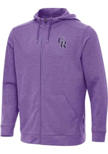 Antigua Colorado Rockies Mens Purple Effortless Light Weight Jacket