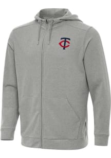 Antigua Minnesota Twins Mens Grey Effortless Light Weight Jacket