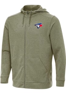 Antigua Toronto Blue Jays Mens Olive Effortless Light Weight Jacket